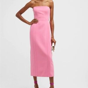 Elegant Pink Sleeveless Midi Dress A. L. C. "Elizabeth" midi dress
